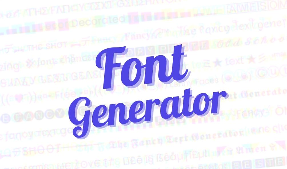 Font Generator Special Fonts 