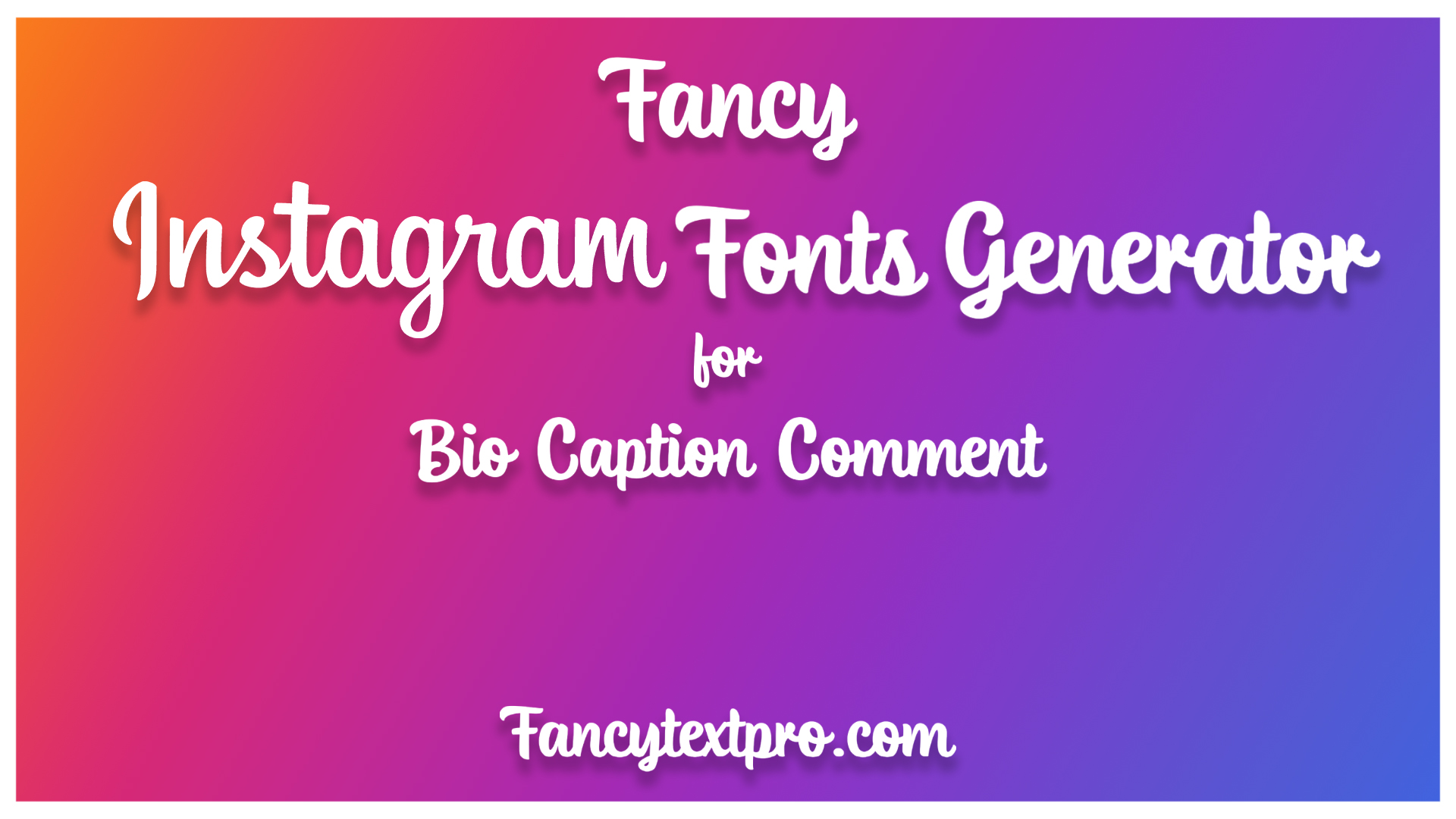 fonts for instagram free